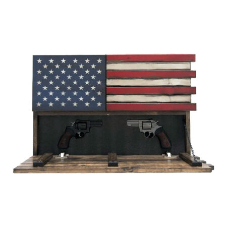 Small 2-Compartment American Flag Gun Concealment Case