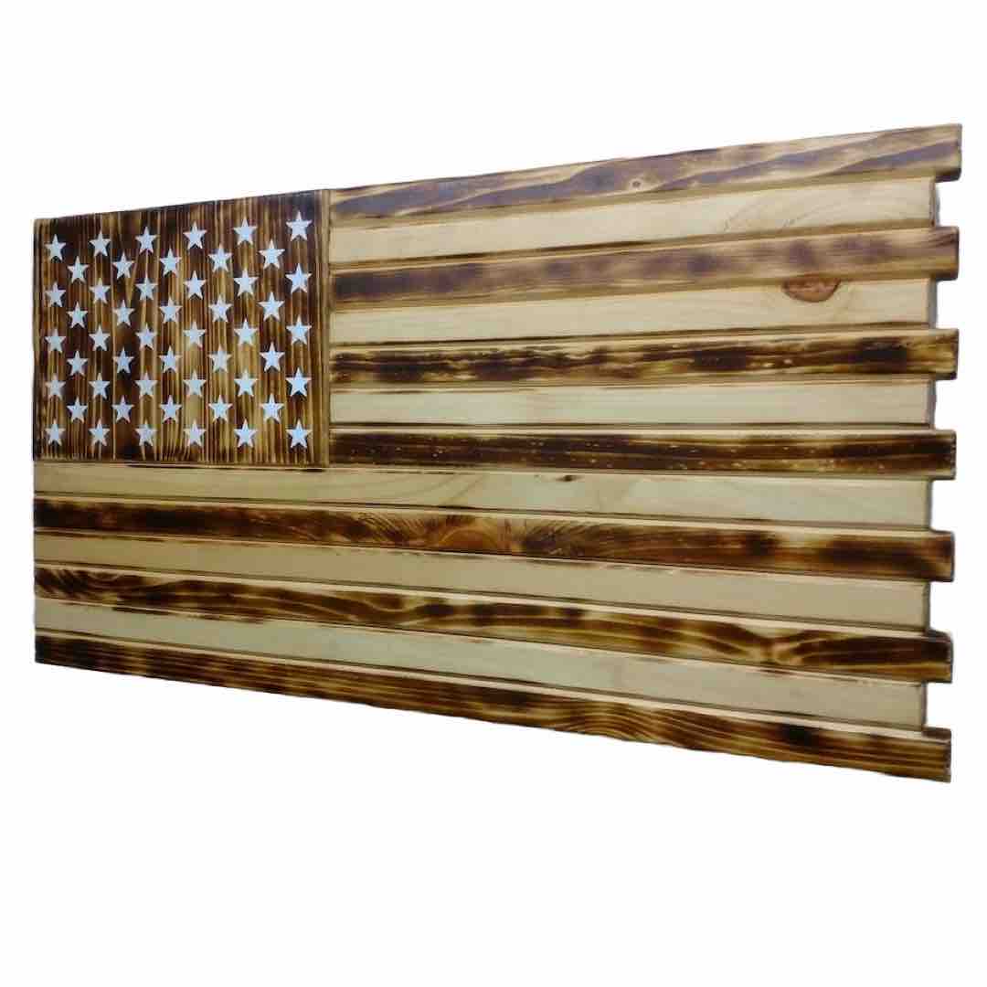 Mini American Flag Case in Charred Design