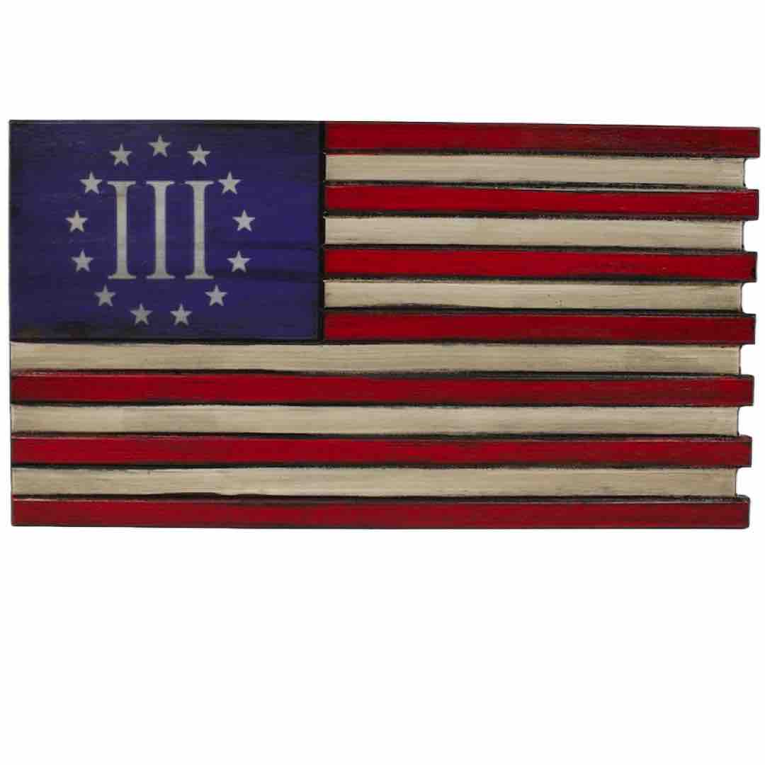 Mini American Flag Case in III% Design