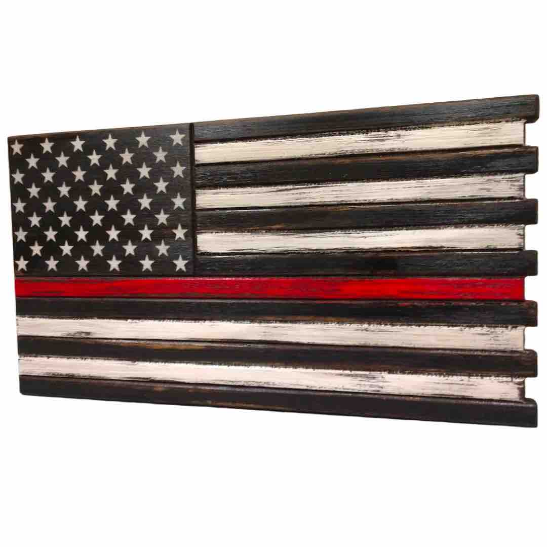 Mini American Flag Case in Thin Red Line design