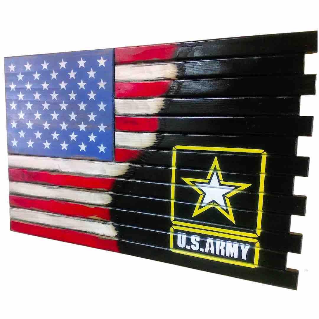USA American Flag with US Army Logo