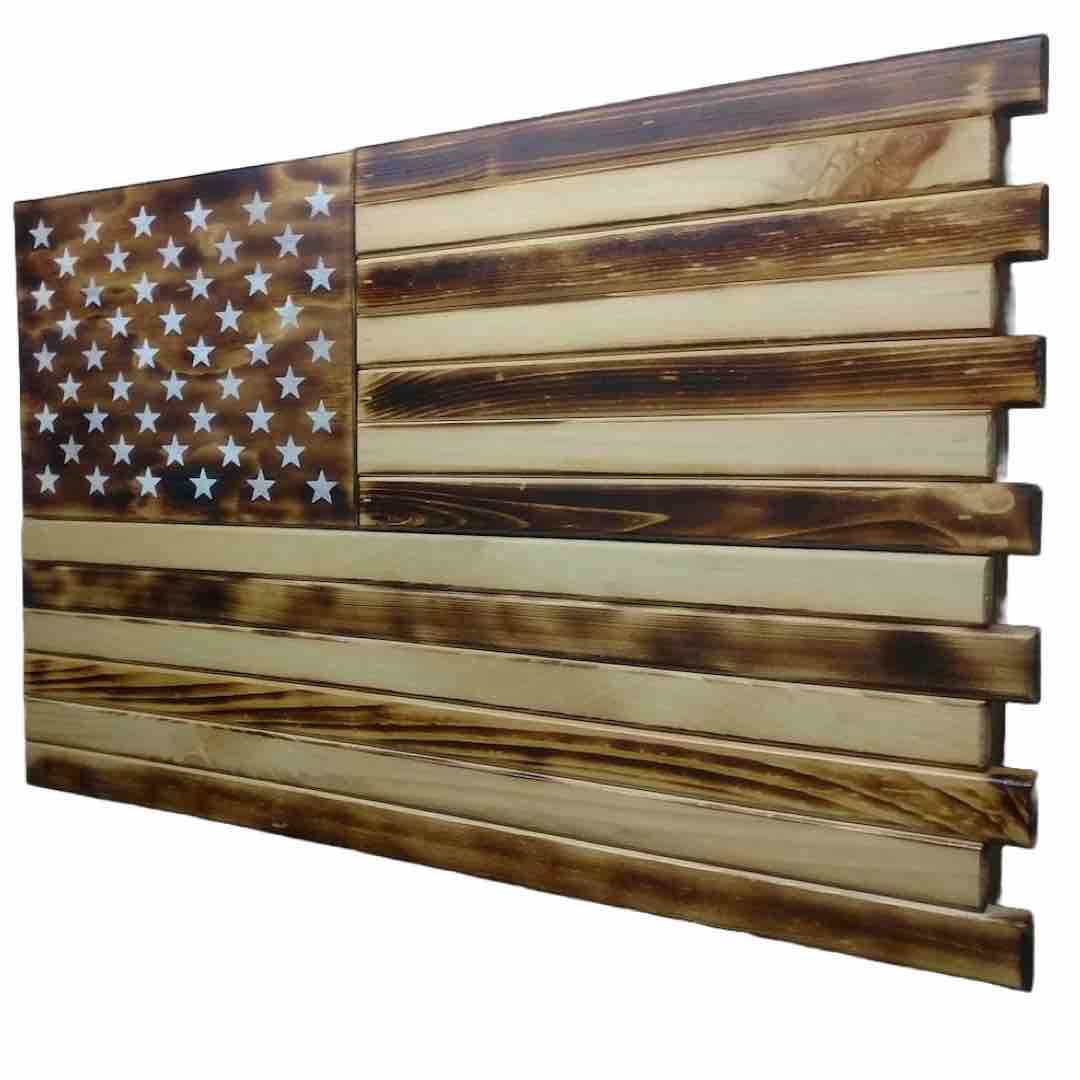 Charred American Flag
