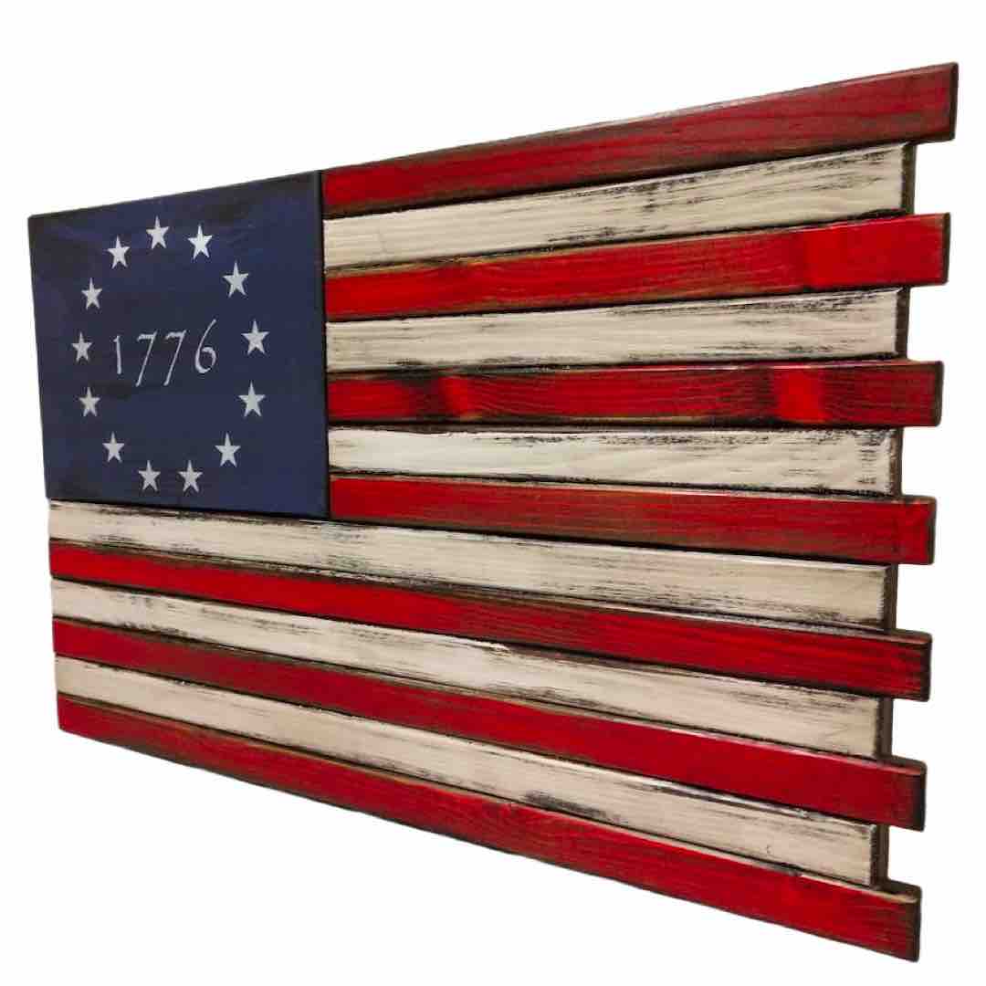 Small American Flag Case in 1776 Design