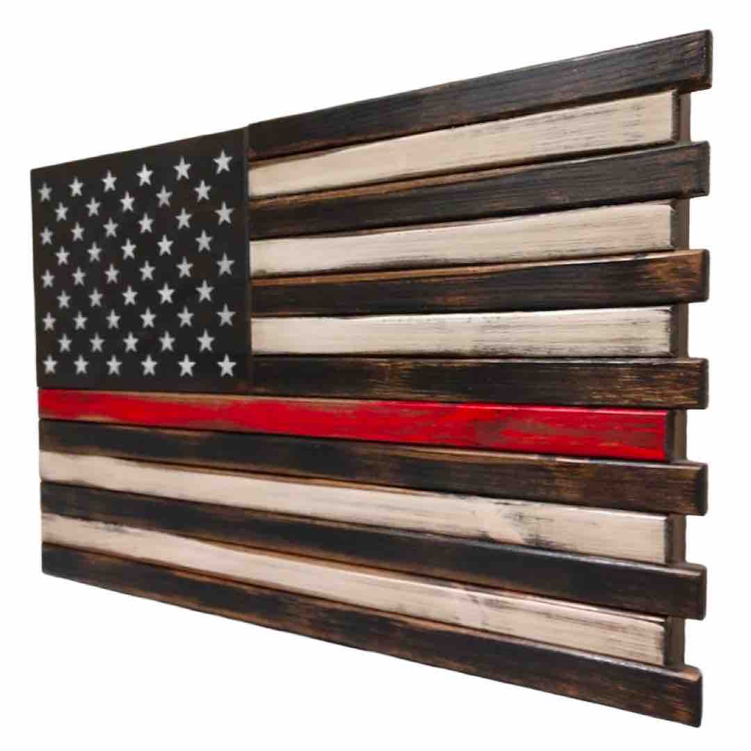 Small American Flag Case in Thin Red Line Design