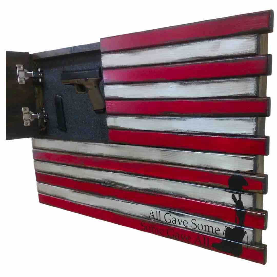 Small American Flag Case in "Some Gave All" Design