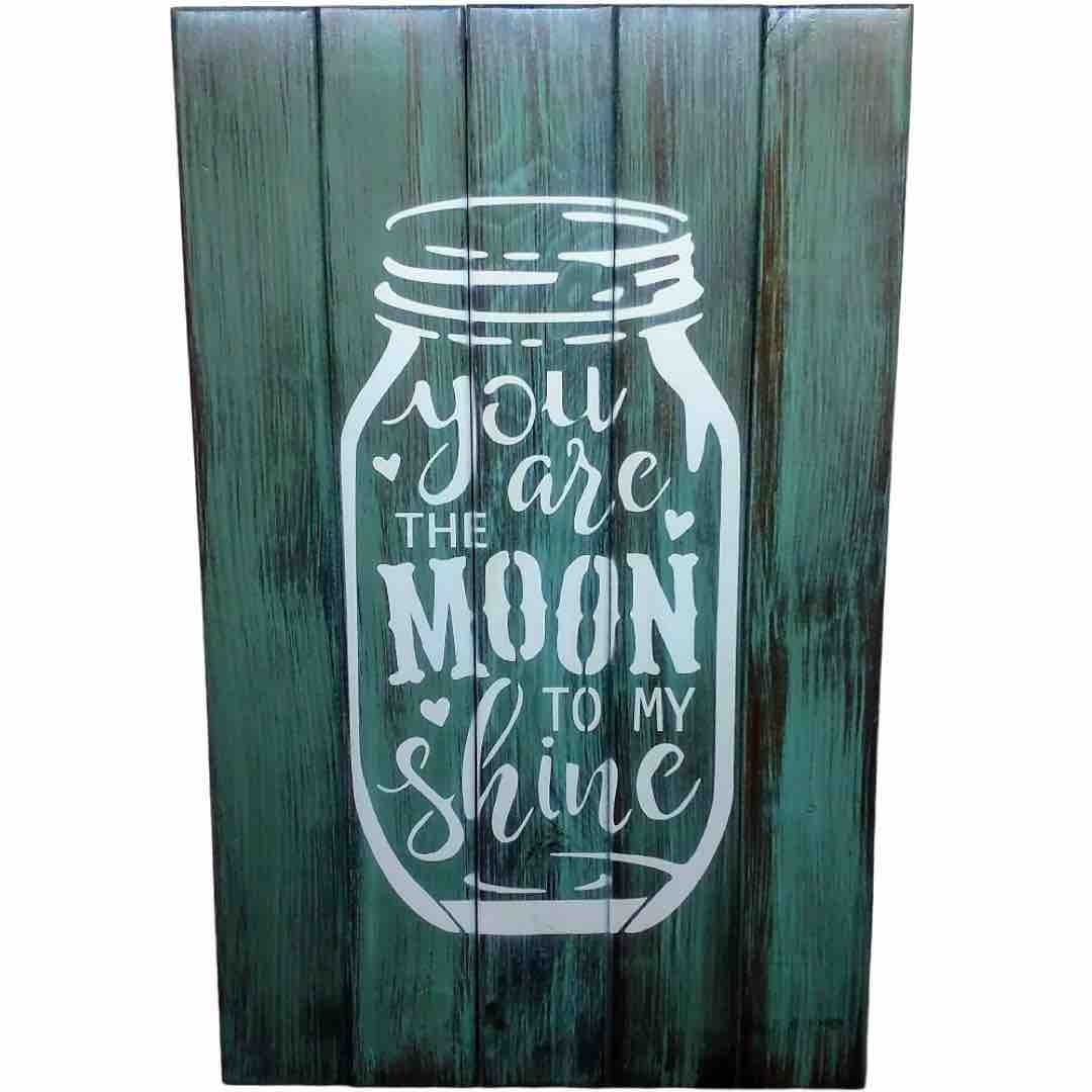 "You are the Moon to my Shine" hidden gun storage cabinet