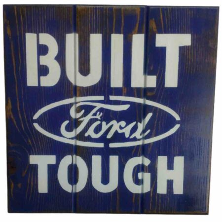 "Built Ford Tough" gun concealment wall art box