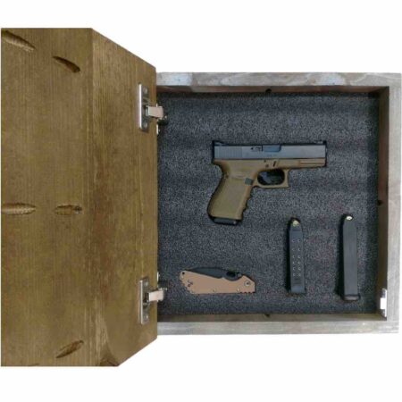 Interior view of Vintage Chevrolet Truck gun concealment wall art box