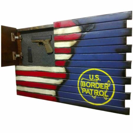 American Flag with Border Patrol Logo