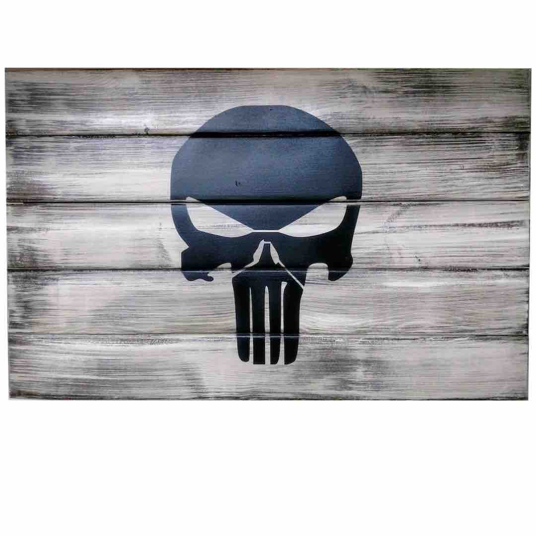 The Punisher Skull wall art