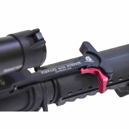 extended charging handle installed on AR-15