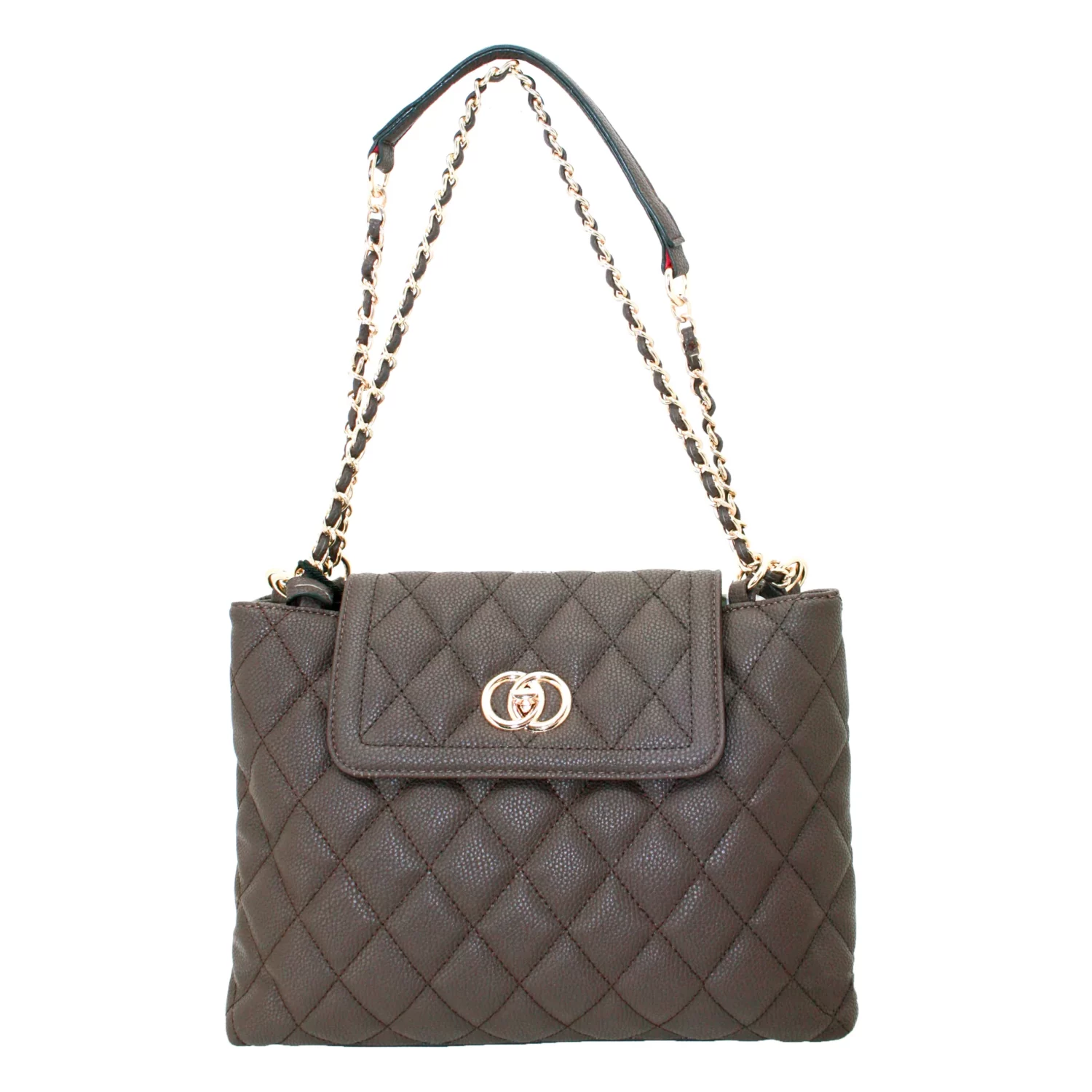 Cameleon "Coco" brown quilted concealed carry purse