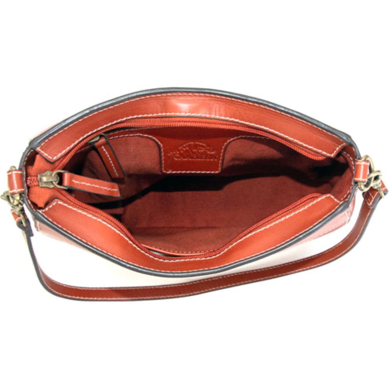 Interior of Cameleon "Saddle" concealed carry purse