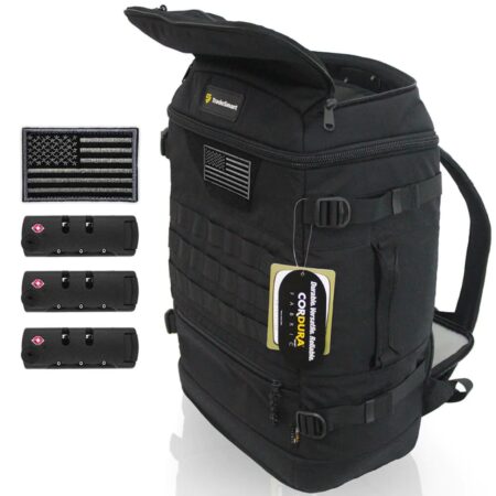 Tactical Backpack with Code Lock Pouch For Handguns & Ammo