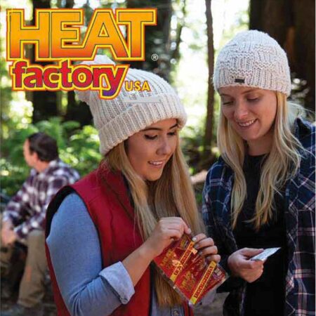 Two girls with Heat Factory Hand Warmers